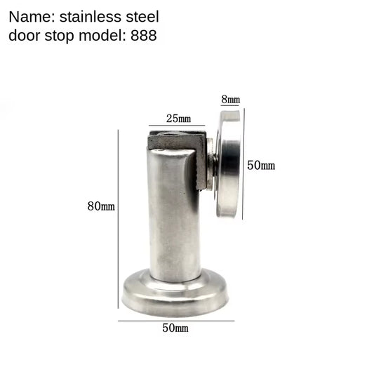 Magnetic Perforated Door Stopper Available Hidden Doorstop Furniture Hardware High Intensity Plinth for Wall or Floor Mount